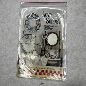 Love Sonnet Cross‎ Stitch Pattern Craft Maker Sentimental Stitches #508